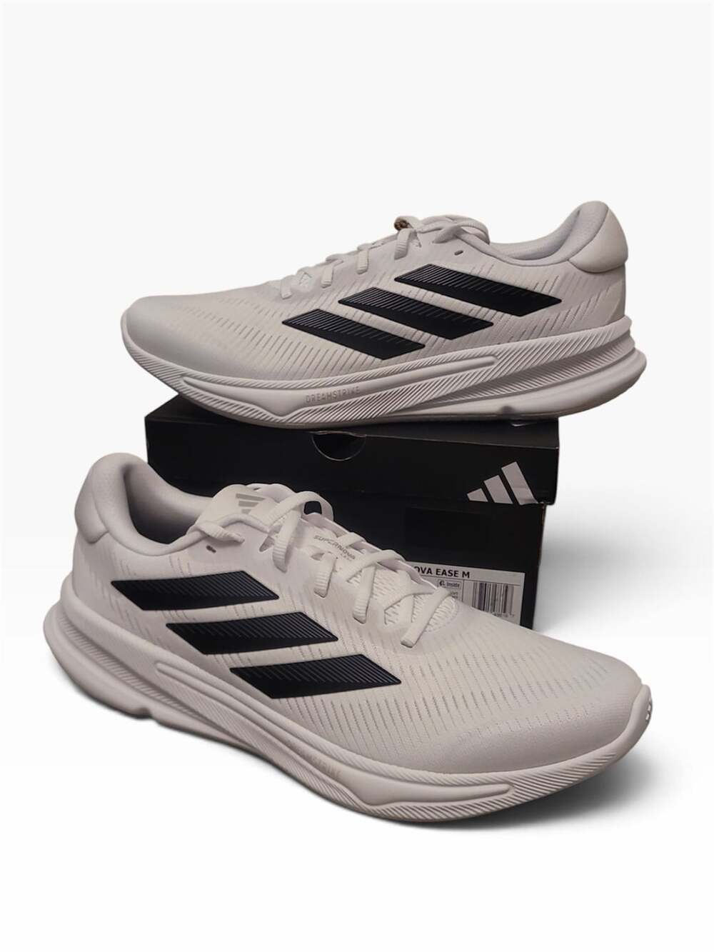 NEW Adidas Supernova Ease M Men's Running Shoes White Black JH8559 Size 11